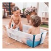 Baño Stokke flexibath clasico transparente celeste