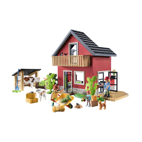 Casa de Campo con Animales de Granja Playmobil 137 Piezas U