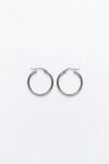 Aros acero large plateado
