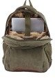 Mochila porta laptop de lona Verde