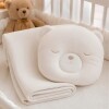Set almohada y manta bebe BUBA blanco