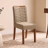 Juego De Comedor 4 Sillas Mesa Redonda - Celeste Marrón | Beige