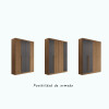 Ropero Buriti 4 Puertas - Linea Fit Marron/Grafito