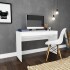 Escritorio Mesa Pc 120Cm 2 Cajones Home Office Blanco 1
