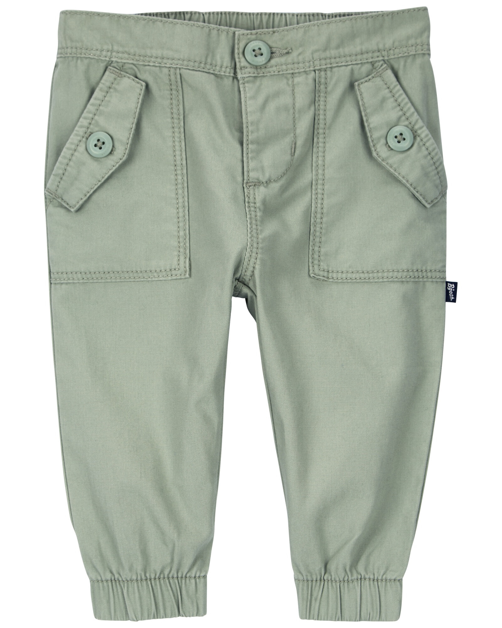 Pantalón deportivo de algodón, estilo cargo, oliva Sin color
