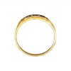Anillo Sin Fin-Oro Bajo-Piedra Zafiro-AN8108 conpiedra