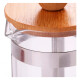 Cafetera francesa de vidrio y madera 350 ml MADERA