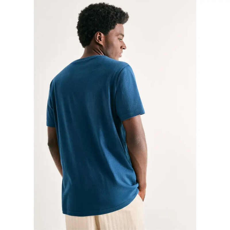 CAMISETA MM MASC AZUL ESCURO