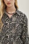 Camisa Lina Mosaic Azul