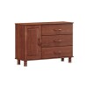 Comoda 3 Cajones 1 Puerta Madera Maciza Premium Comoda 3 Cajones 1 Puerta Madera Maciza Premium