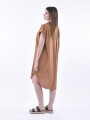 VESTIDO BODRU MARRON MEDIO
