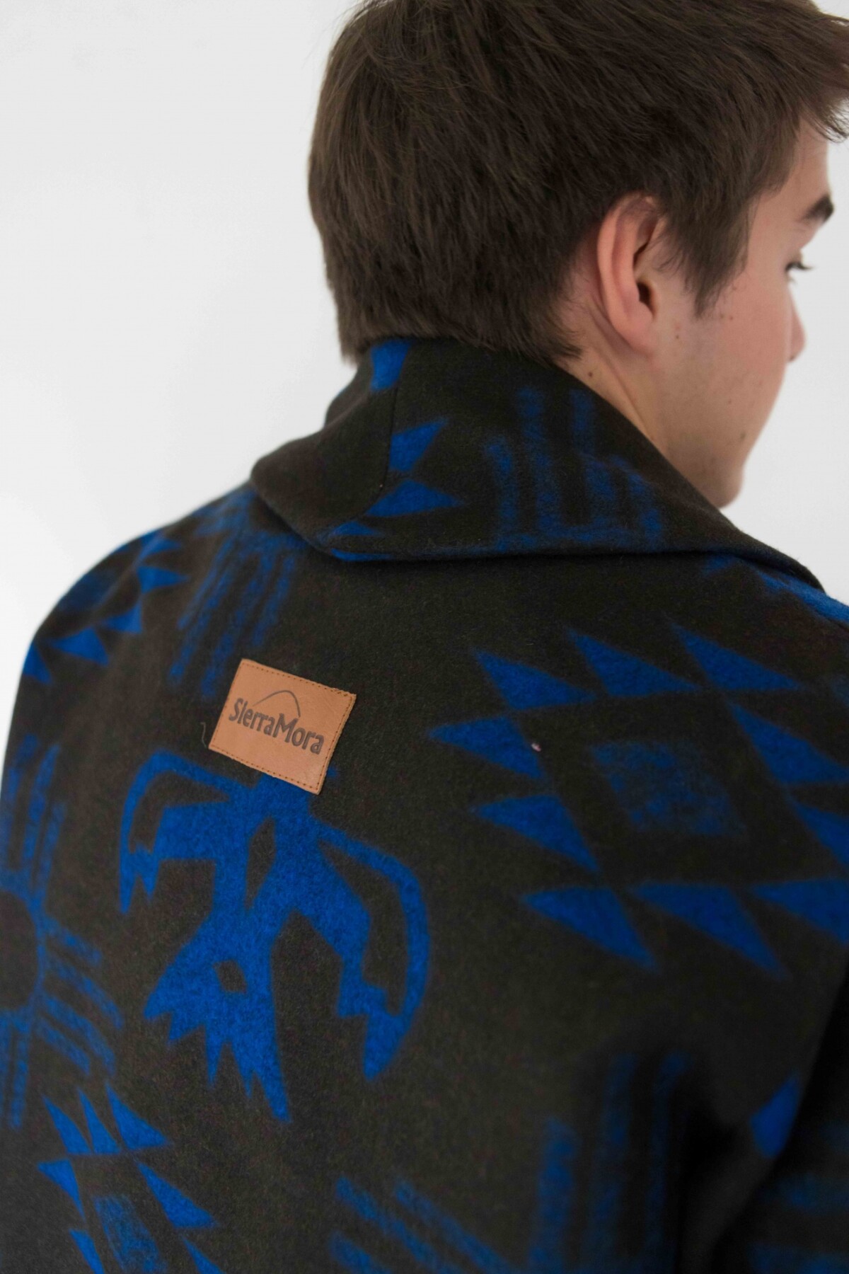 Navajo Cardigan Men Azul / Negro