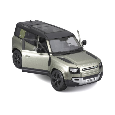 Auto de Colección Bburago Escala 1:24 Land Rover Defender 110 Verde 2022
