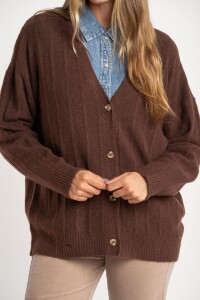 Cardigan Texturado Chocolate