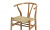 Silla Wishbone - Madera de Haya y Rattan natural Natural