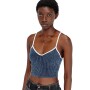 Camiseta Para Mujer M-Estere Azul marino/Blanco