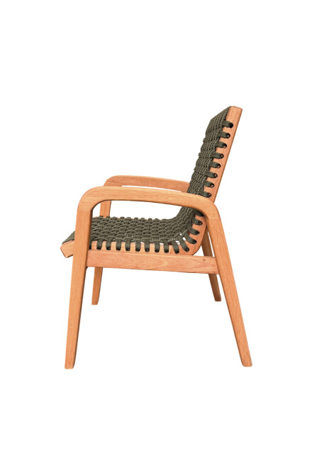 TRACO SILLA SILLA TRACO C/BRAZO CUERDA VERDE 56x62x85CM JATOBA