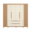 Ropero 6 puertas 4 cajones - Doble Casal Beige