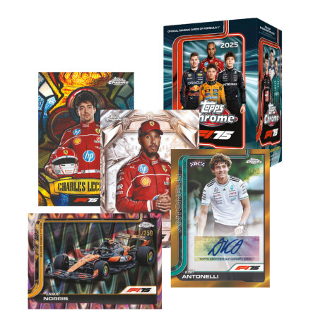 Topps Chrome Blaster Box F1 2025 - 24 tarjetas Topps Chrome Blaster Box F1 2025 - 24 tarjetas
