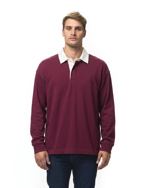 Remera Algodón Atlanta Bordo