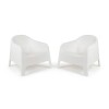 Set de 2 Silla Plastico Skarpo Jardin Liso Blanco