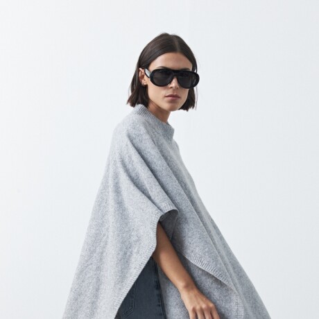 PONCHO DORIEL Gris Melange