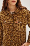 Campera Canvas Leopard Verde