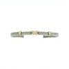 Brazalete Cruz-Plata y Oro-Sin piedra- BR5002 sinpiedra