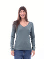 REMERA BASICA PETRA RIBB VERDE