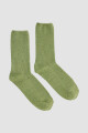 Medias 3/4 tejido soft Verde malva