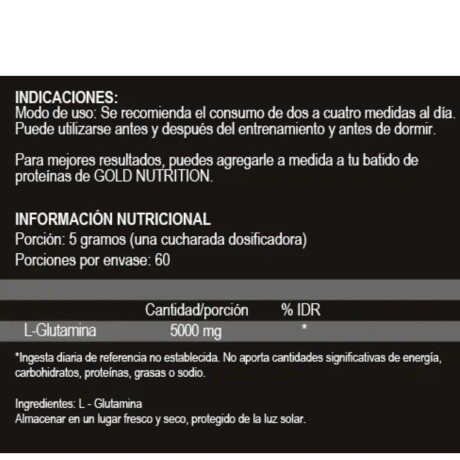 100% Pure Glutamina 300gr Gold Nutrition 100% Pure Glutamina 300gr Gold Nutrition