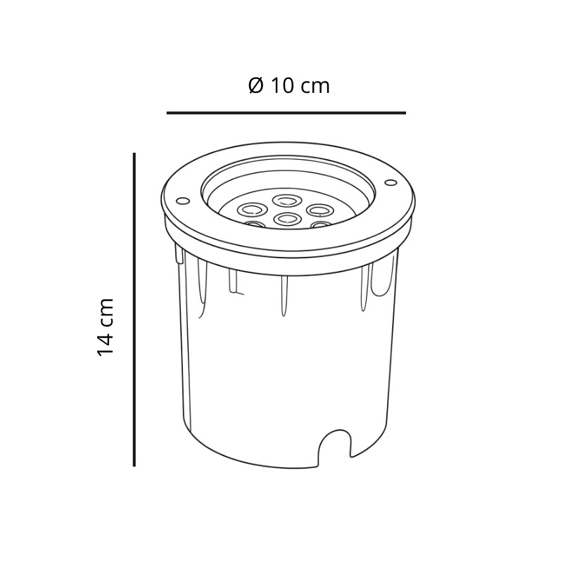 LEDVANCE UPLIGHT 6W 3000K 20° LEDVANCE Uplight 6W 3000K 20° IP67