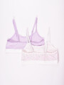 TOP TEEN PACK X 2 LILA (V)