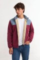 Campera de polar con corderito ROJO