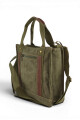 Cartera morral de lona Verde