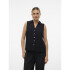 VMMYMILO SL V-NECK SHIRT WVN GA BLACK