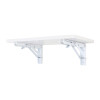 Ménsula metálica plegable 30x14 Blanco