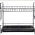 Escurridor De Platos Seca Vajilla 2 Pisos Platos Secador Bandeja Imback Color Plateado Escurridor De Platos Seca Vajilla 2 Pisos Platos Secador Bandeja Imback Color Plateado