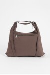 Hobo mochila con llavero removible chocolate