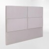 Respaldo de pared LOTUS GRIS - SUPER KING