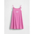 IE FRCH BOW STRAP LOGO DRESS STANDOUT PINK