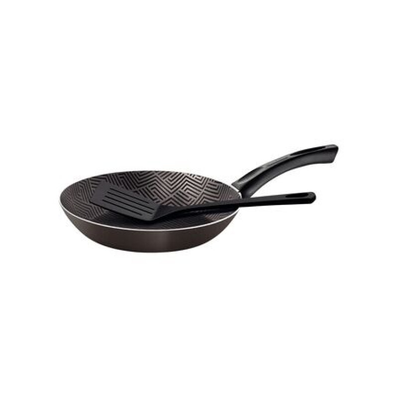 Sartén de Aluminio Antiadherente 20 cm Tramontina con Espátula Sartén de Aluminio Antiadherente 20 cm Tramontina con Espátula