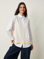 CHALECO QYRA BEIGE CLARO