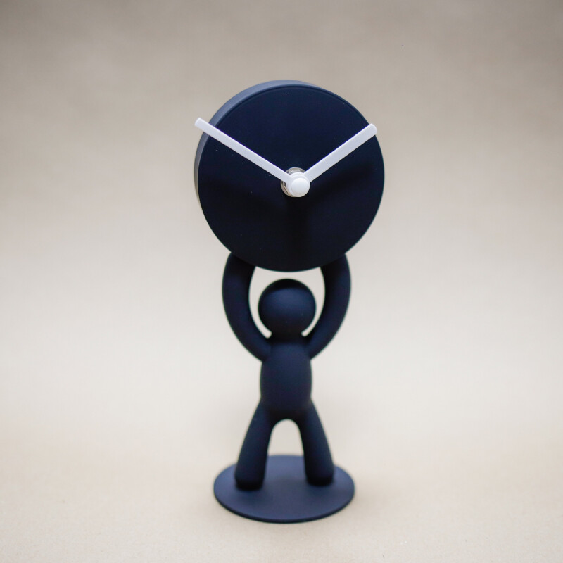 Reloj de Mesa Buddy Decorativo Moderno con Base de Acero Reloj de Mesa Buddy Decorativo Moderno con Base de Acero