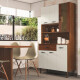 Cocina Golden 6 Puertas Ripado Nogueira Off White Paraná Cocina Golden 6 Puertas Ripado Nogueira Off White Paraná