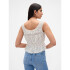 SL LACE TIE FEMME TOP BLACK DOTS