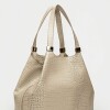 Bolso Eterial en cuero croco shine Taupe