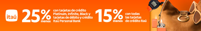 Menú Itaú