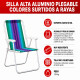 Silla Alta Aluminio Clásica A Rayas VIOLETA