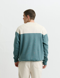 470916 SWEATER HARRY Natural/petroleo